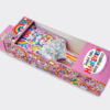 Joyful little hairbrush with sparkles